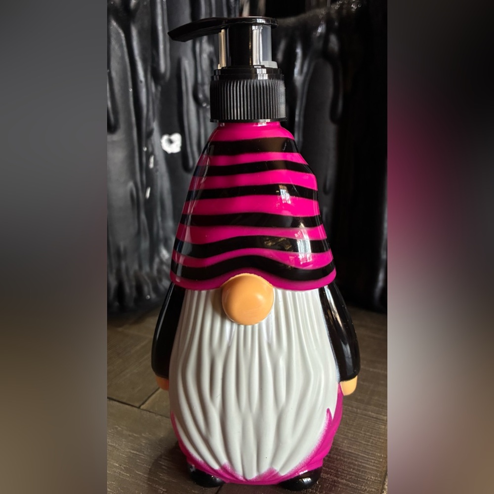 Striped Pink and Black Homie Soap Dispenser
